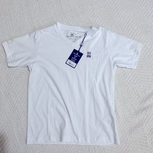 Psycho Bunny V neck white T